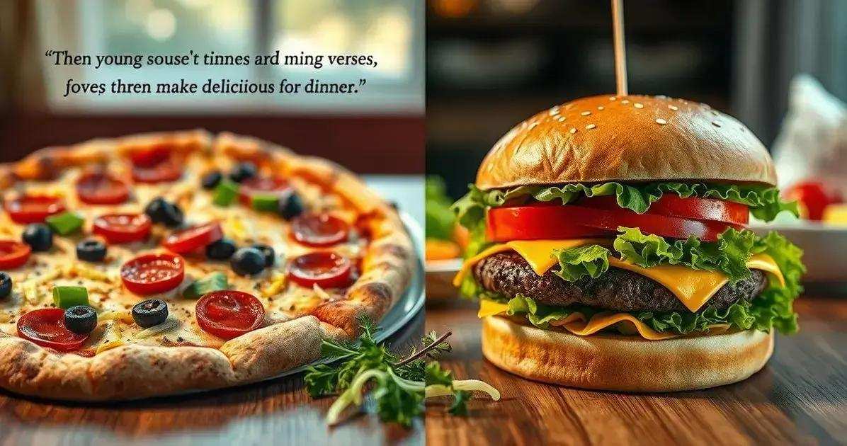 A Dilema entre Pizza e Hambúrguer A Dilema entre Pizza e Hambúrguer