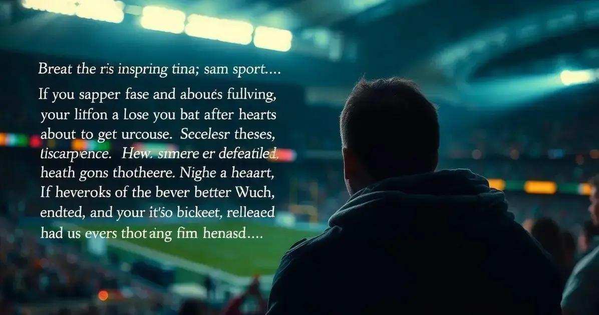 A Dor da Derrota no Esporte